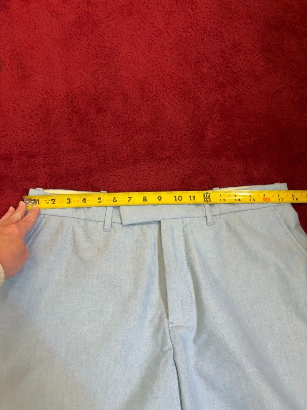 Polo Ralph Lauren Classic Fit Flat Front Shorts Men’s Size 32 Light Blue Preppy